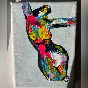 Feminine impasto painting